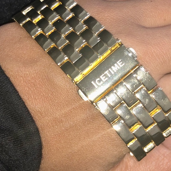 REAL DIAMOND ICETIME WATCH 1/4ct w/authenticity - Picture 5 of 8